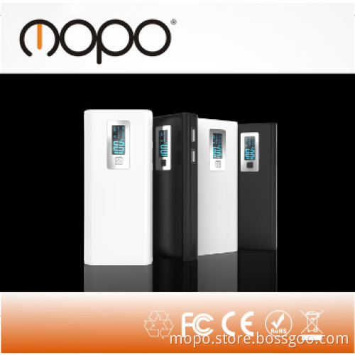 Dual USB powerbank with LCD10400mAh portable External battery charger